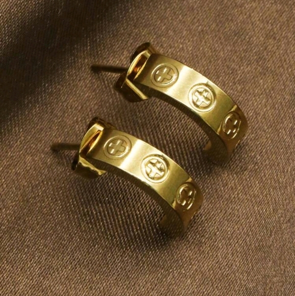 3pcs  set Fashion Design Couple Earrings Necklace Set For Women Stainless Steel - Picture 4 of 8